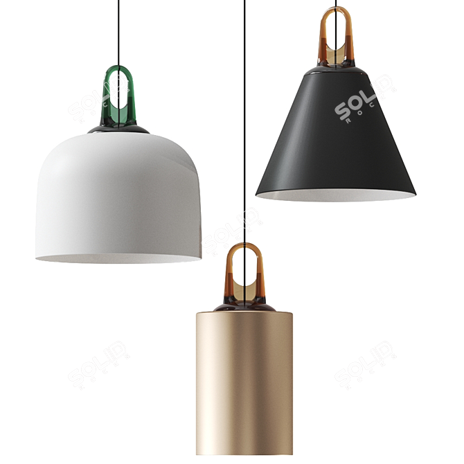 Modern JIM Pendant Lamp: Elegant Illumination 3D model image 7