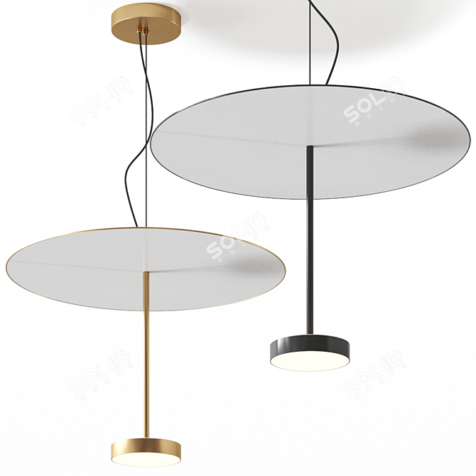 SERVOLUCE Pendant Lamp: Modern Elegance from Firmamento Milano 3D model image 1