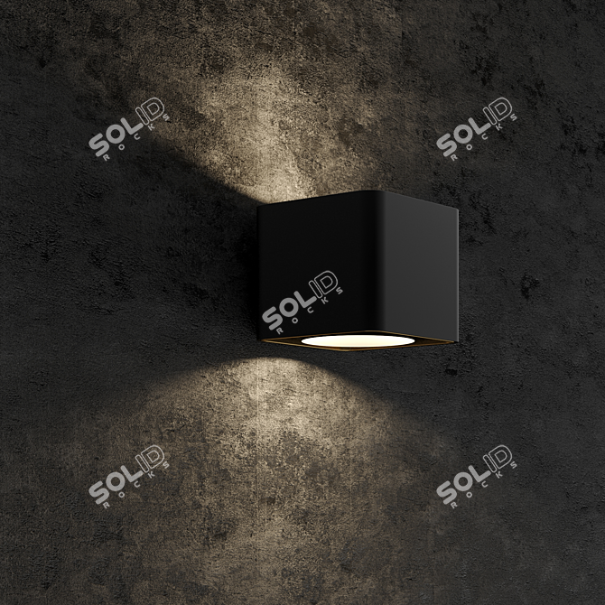 Slate Gray Concrete Tiles 3D model image 2