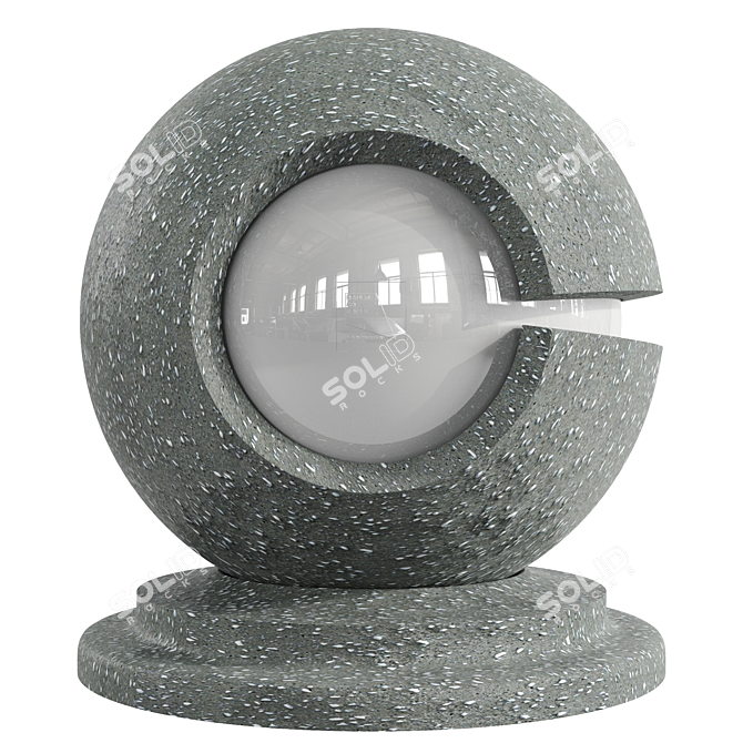 Concrete Gray Spotted Texture 3D model image 3