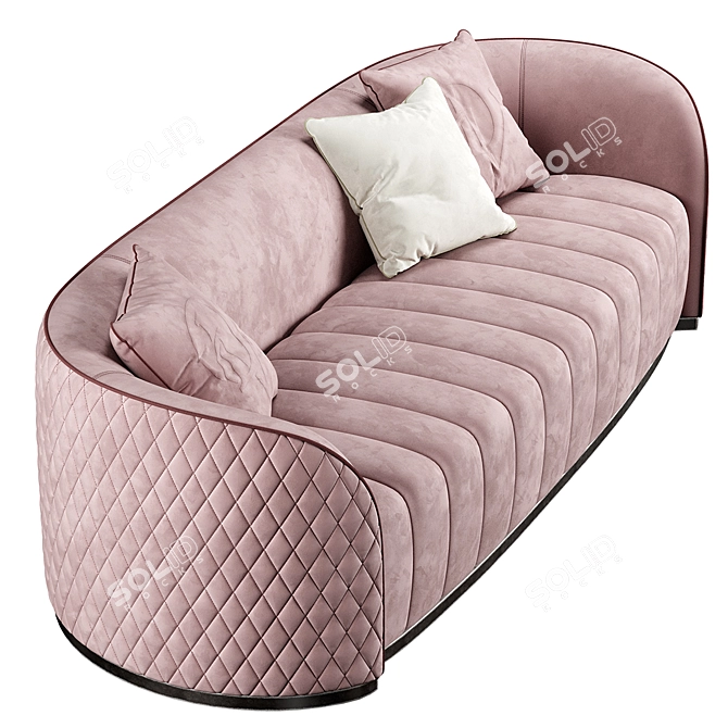 Color-Changeable Sofa: Customize with CoronaColor & TurboSmooth 3D model image 4