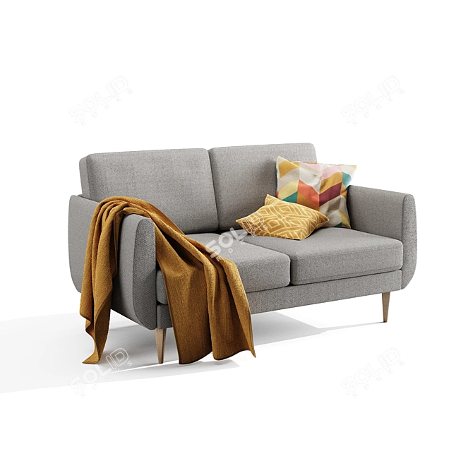 SMEDSTORP 2-Seater Sofa | 165x94x88 cm 3D model image 3