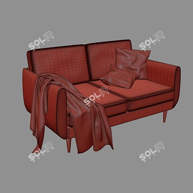 SMEDSTORP 2-Seater Sofa | 165x94x88 cm 3D model image 4