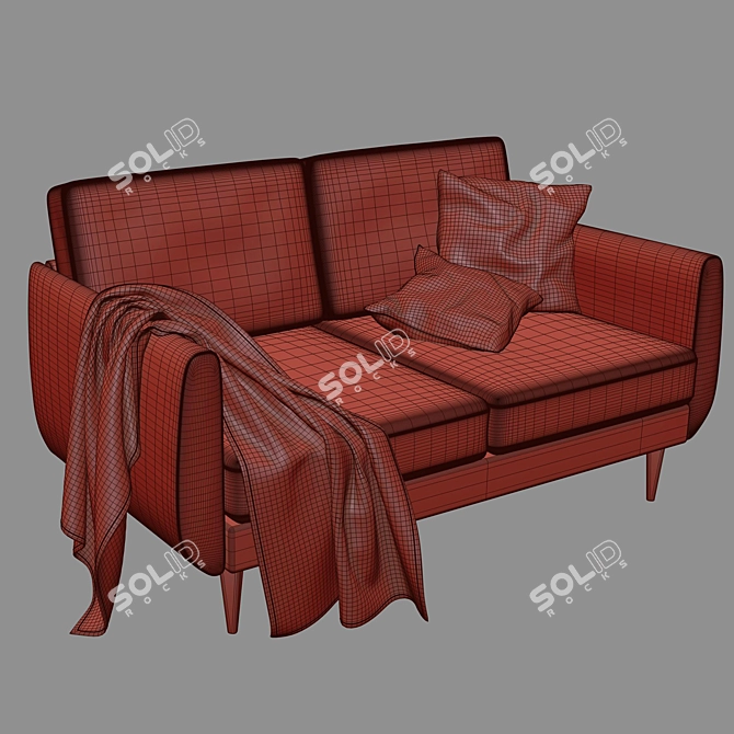 SMEDSTORP 2-Seater Sofa | 165x94x88 cm 3D model image 12