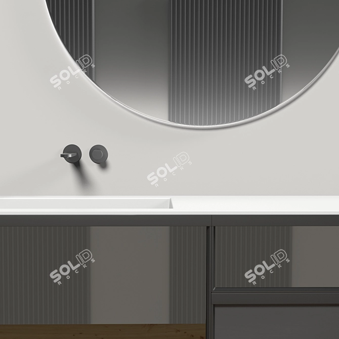 Antonio Lupi Bemado Bianco Opaco Sink Vanity 3D model image 3