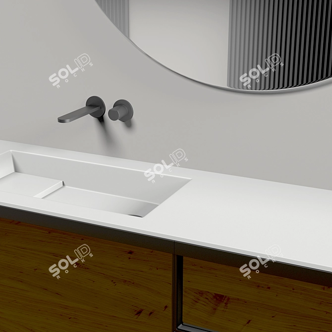 Antonio Lupi Bemado Bianco Opaco Sink Vanity 3D model image 4