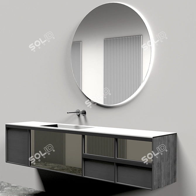 Antonio Lupi Bemado Bianco Opaco Sink Vanity 3D model image 8