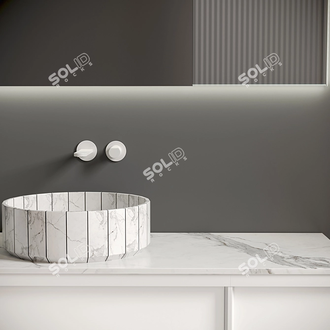 Antonio Lupi Bemado Bianco Opaco Sink Vanity 3D model image 14