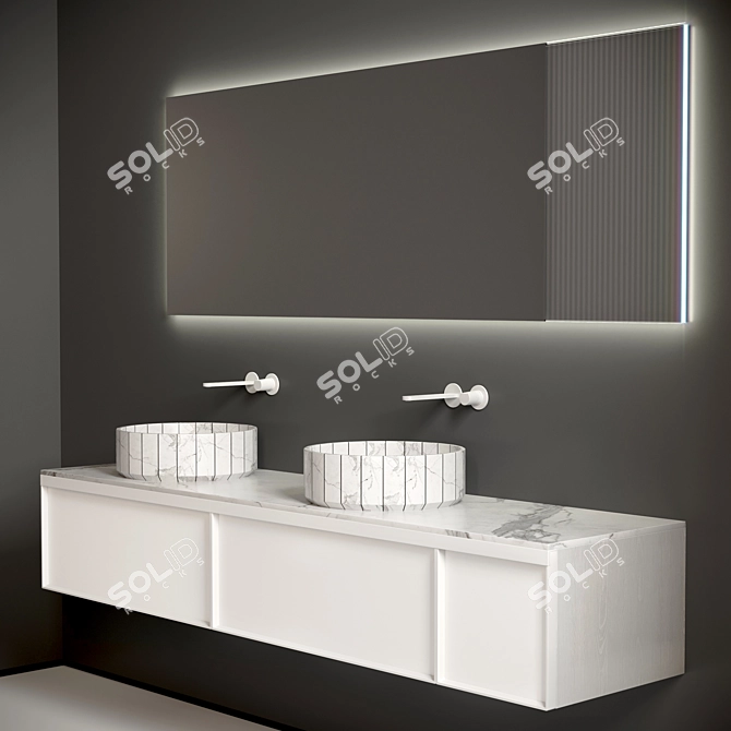 Antonio Lupi Bemado Bianco Opaco Sink Vanity 3D model image 16