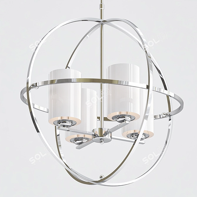 Divinare Spazio Pendant Chandelier 3D model image 1