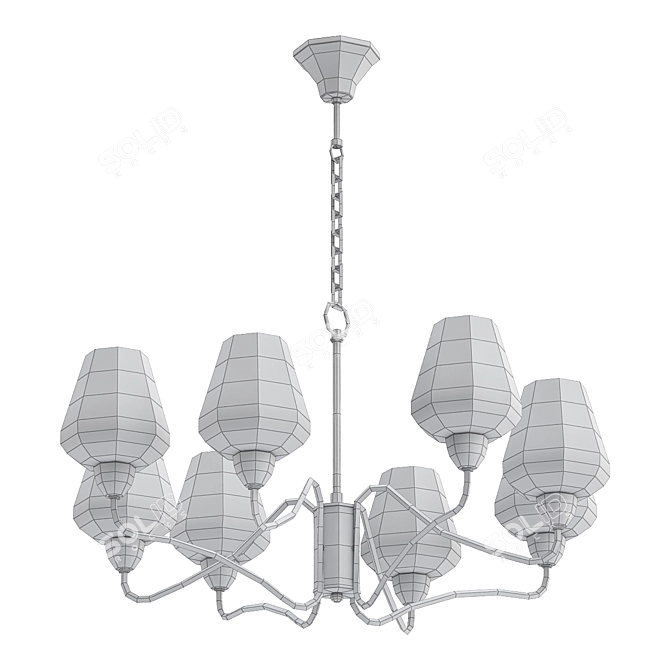 Crystal Lux RAUL SP8 Chandelier 3D model image 2