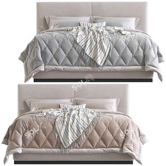Luxury Payton Beds: Superior Comfort In Stylish Design 3D model image 3