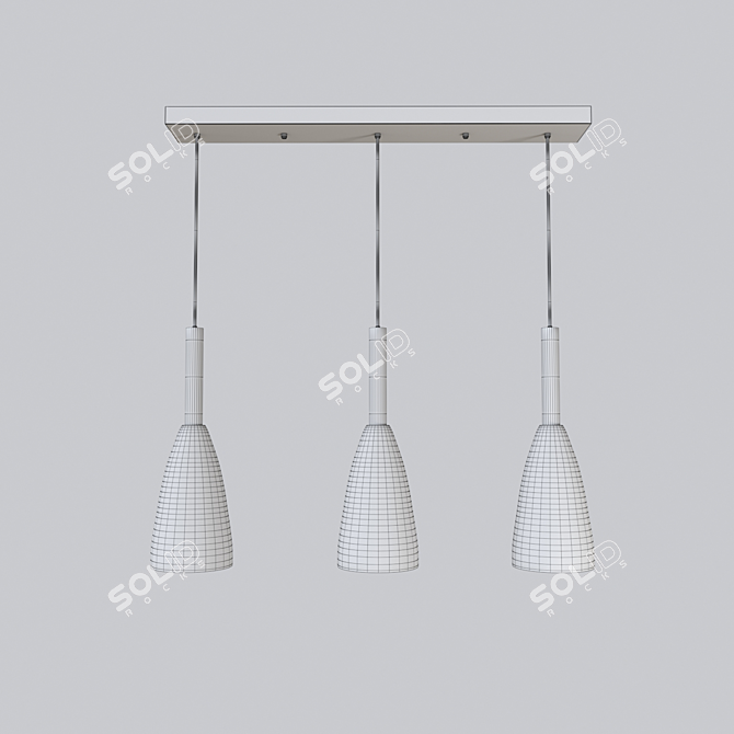 Elegant Agia Pendant Lamp 3D model image 4