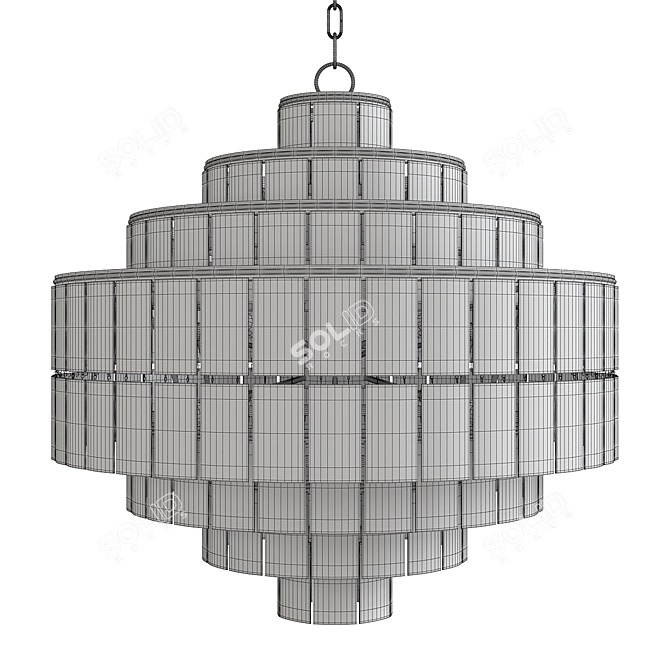 Elegant Wine-inspired Chandelier 3D model image 2