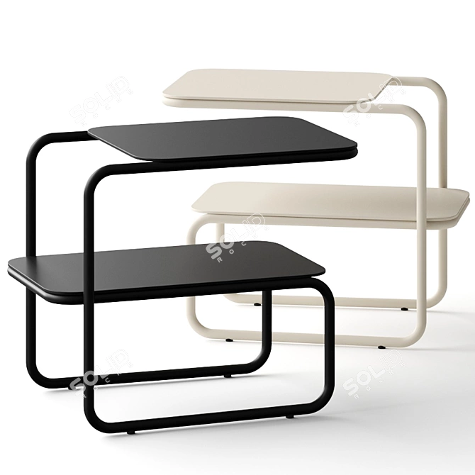  Modern Danish Design Coffee Table 3D model image 3