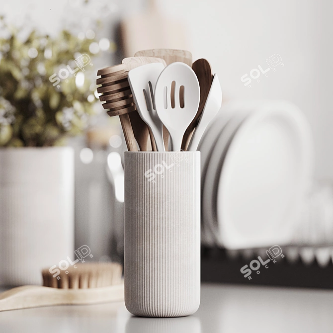 Kitchen Decorative Set 3D model image 9