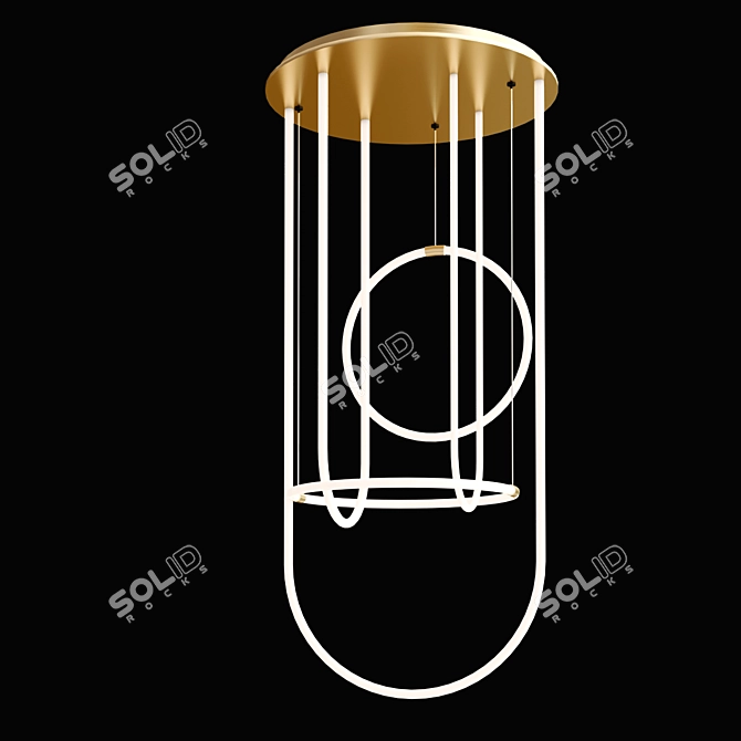 Unseen LED Chandeliers for an Enchanting Ambiance 3D model image 3