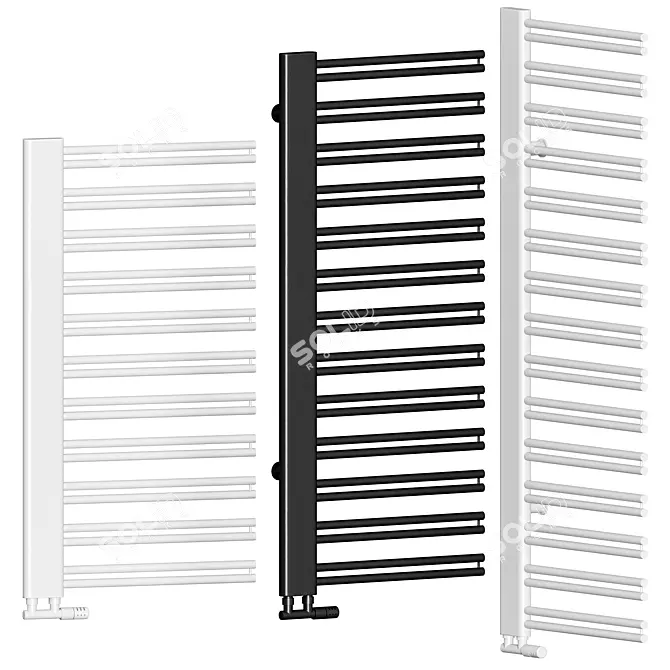 Cordivari YARA Towel Radiator: Minimalist Design & Maximum Efficiency 3D model image 2