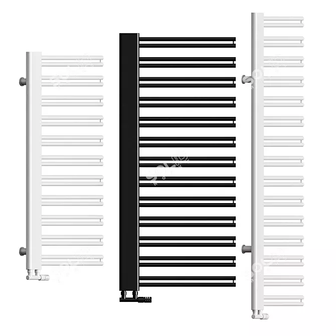 Cordivari YARA Towel Radiator: Minimalist Design & Maximum Efficiency 3D model image 3