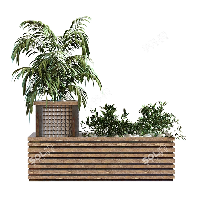 Greenery Box: 5-in-1 Plant Set 3D model image 2