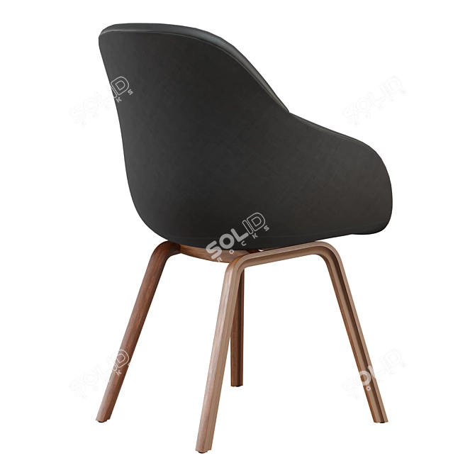 Elegant AAC 123 Chair: Stylish Comfort 3D model image 3