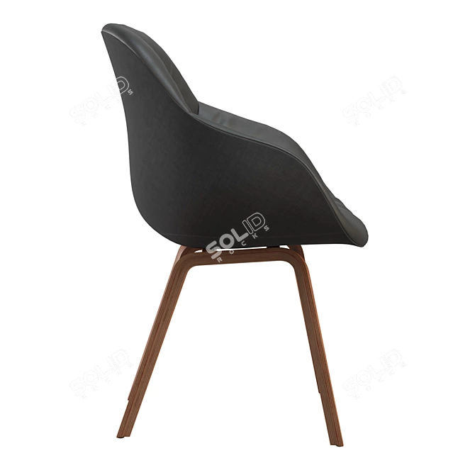 Elegant AAC 123 Chair: Stylish Comfort 3D model image 5