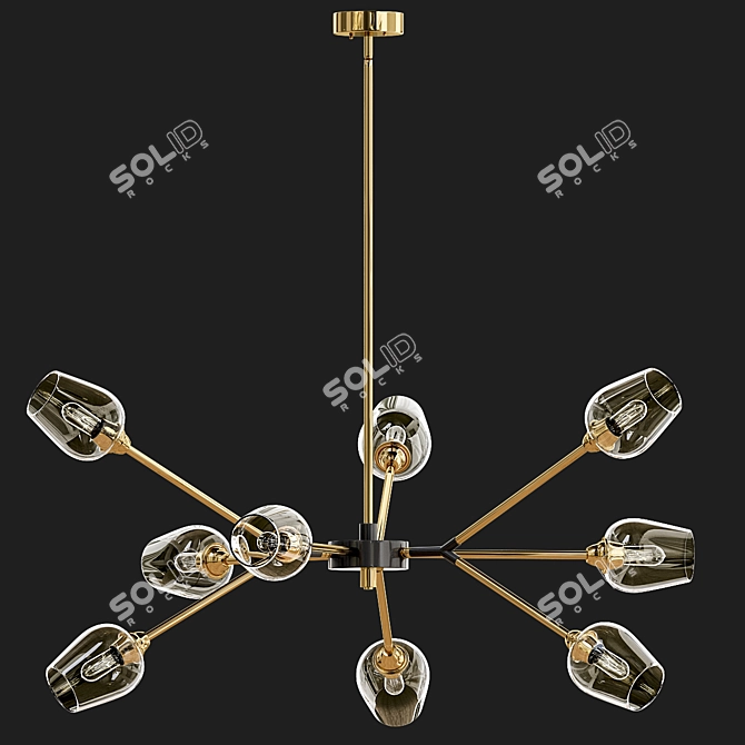 Elegant Radiance Chandelier 3D model image 2