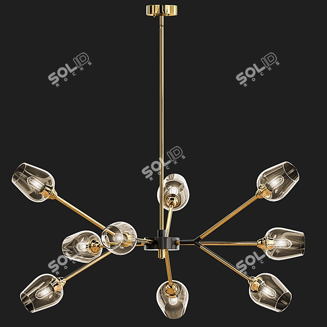 Elegant Radiance Chandelier 3D model image 4