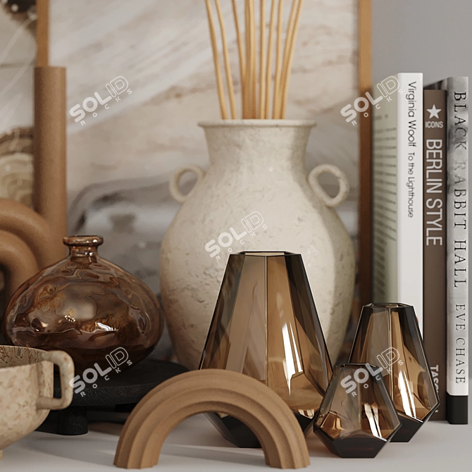 Elegant Home Decor Set 3D model image 3