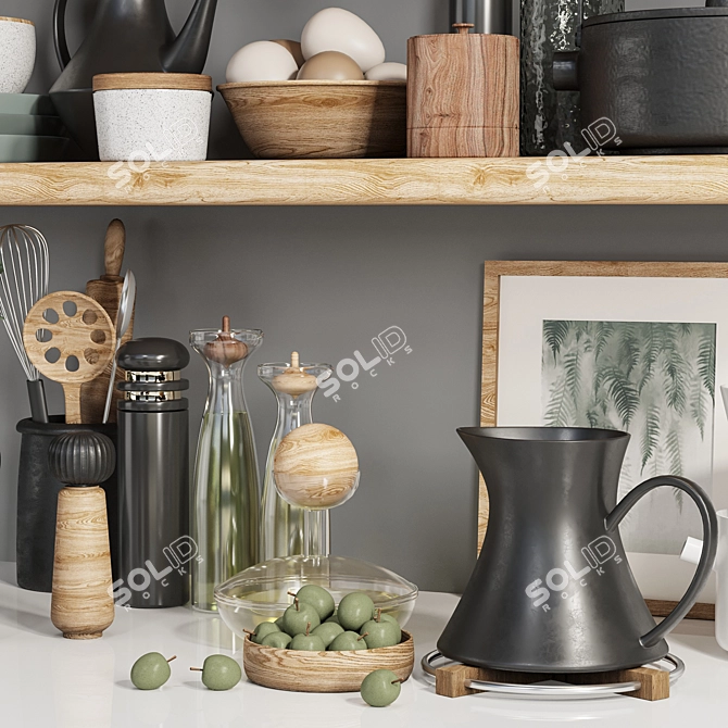 Premium Kitchen Accessories Bundle 3D model image 4