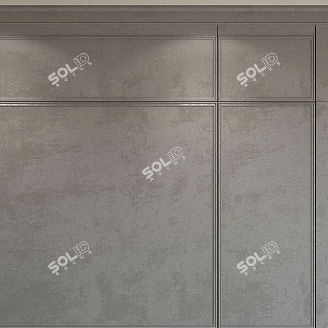 Decorative Plaster with Molding 3D model image 4