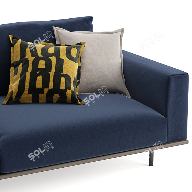 Luxurious Rolf Benz Volo Corner Sofa 3D model image 6