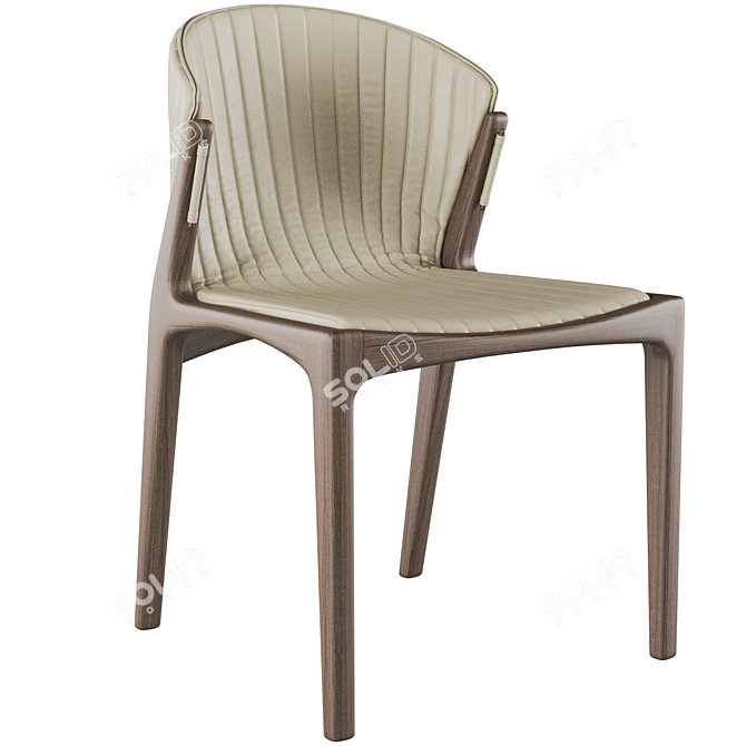 Elegant Pinnacle Table & Luisa Chair 3D model image 3