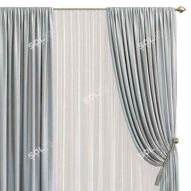 Renovated Curtain 915 3D model image 3