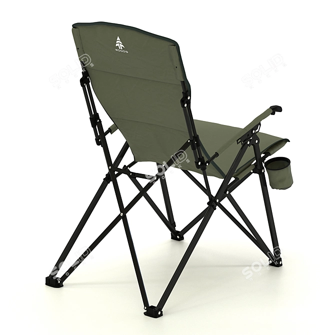Woods Siesta Camping Chair 3D model image 2