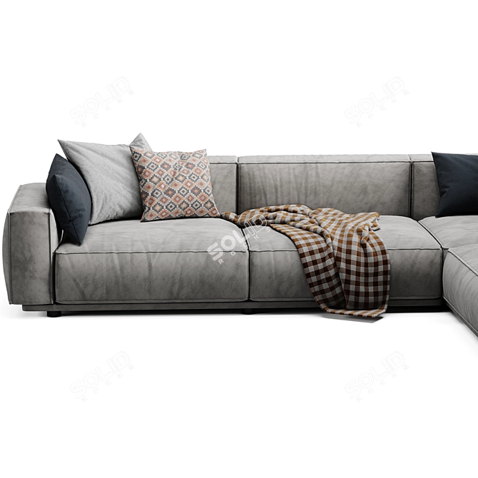 Elegant Arflex Sofa 3D model image 3