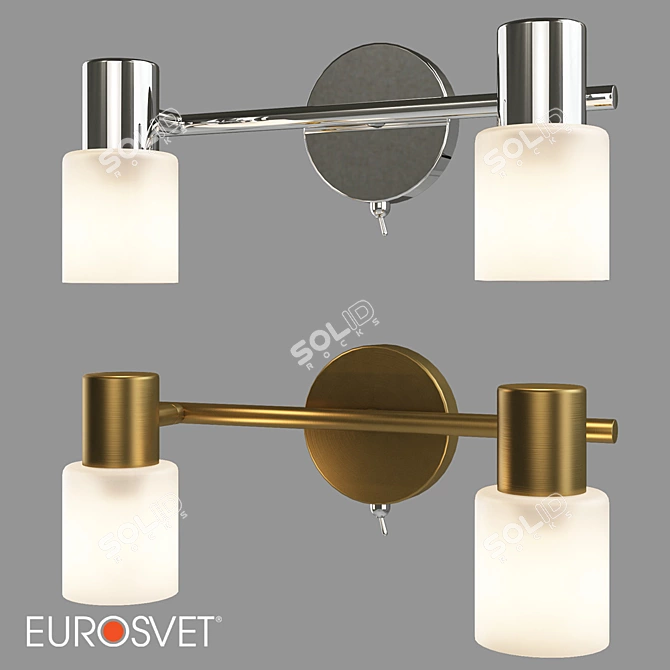 Corso Wall Lamp Eurosvet with Rotating Shades 3D model image 1