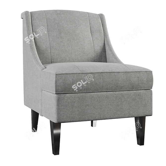 Elegant Calion Armchair: Stylish Comfort in Every Detail 3D model image 2