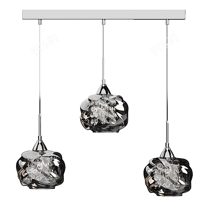 Maytoni Haze Pendant: Sleek Design, 520mm Width 3D model image 2