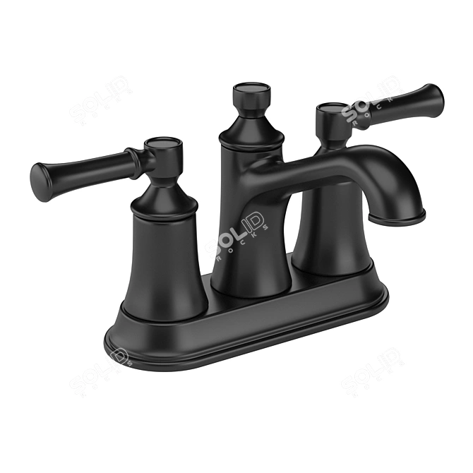 Elegant Modern Faucet with V-Ray Compatibility 3D model image 2