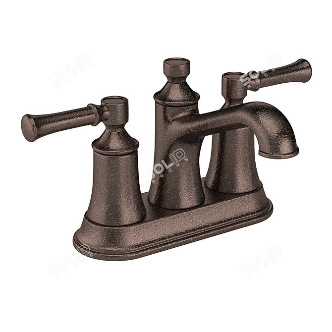 Elegant Modern Faucet with V-Ray Compatibility 3D model image 4