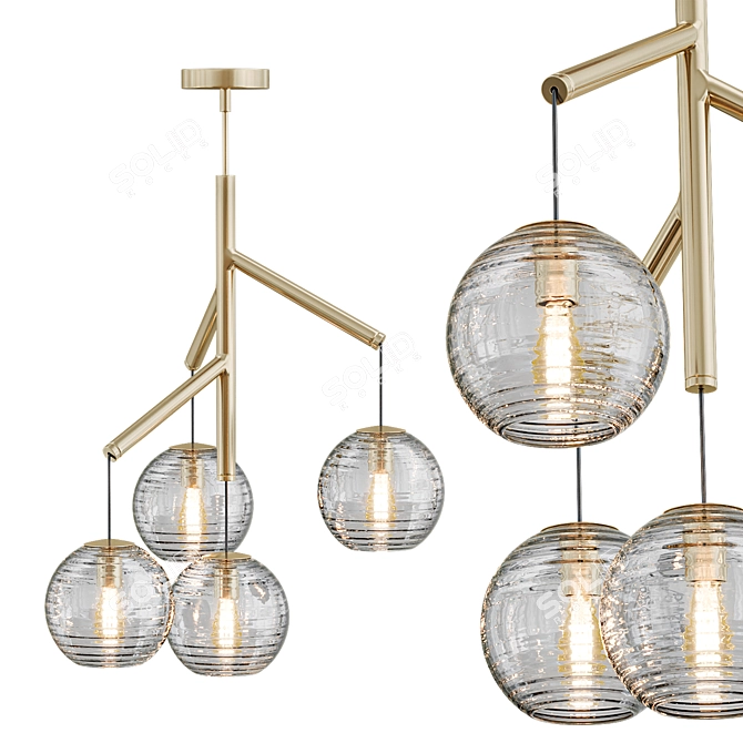 Sedona Pendant Light: Sleek & Stylish Lighting 3D model image 1