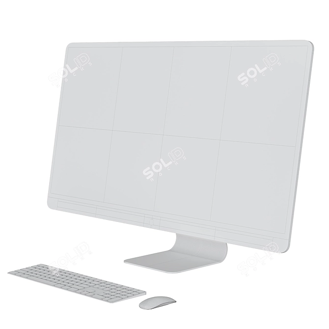 Cutting-Edge iMac Pro 2015 3D model image 6