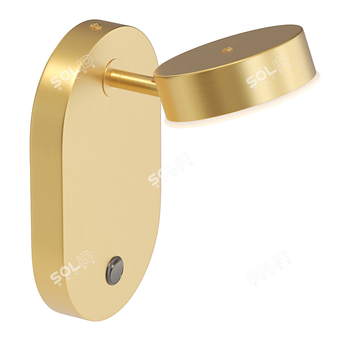 Modern Wall Lamp with Cylinder Shade - Lampatron KAPPA B 3D model image 2