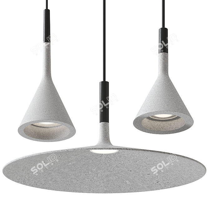 Aplomb LED Pendant Light: Stylish Illumination for Modern Spaces 3D model image 1