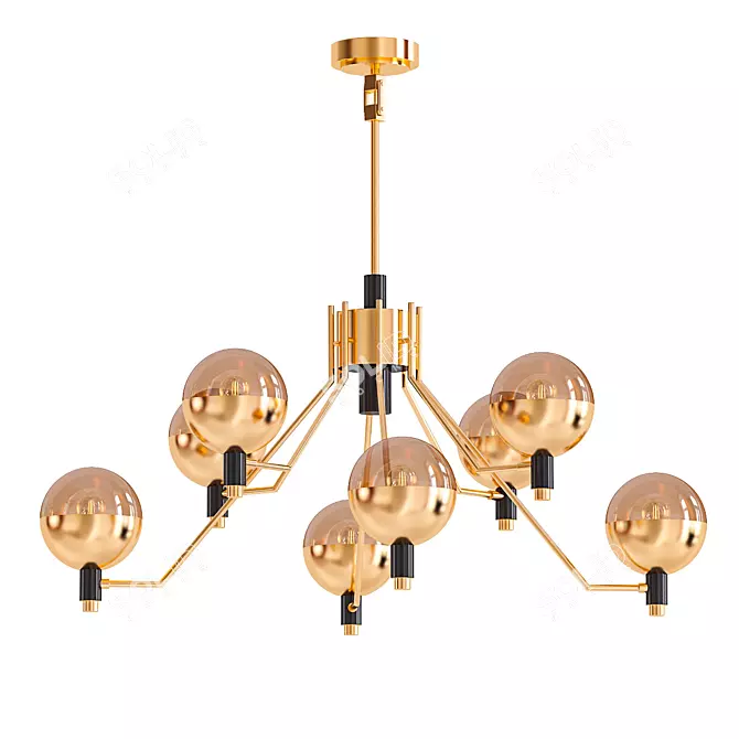 Modern 3D TUM Chandelier 3D model image 1