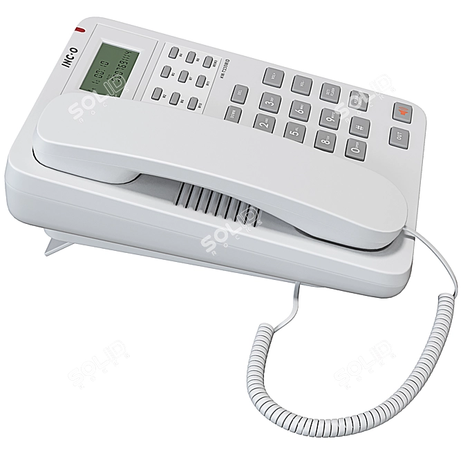 Modern Corded Telephone: V-Ray/Corona, High Quality, Compact 3D model image 2