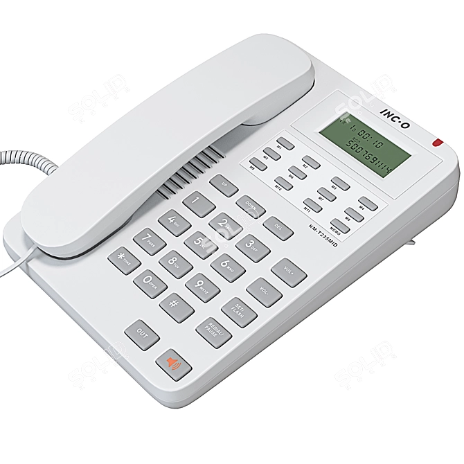 Modern Corded Telephone: V-Ray/Corona, High Quality, Compact 3D model image 5