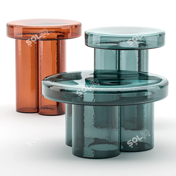 Modern Colorful Soda Coffee Tables 3D model image 1