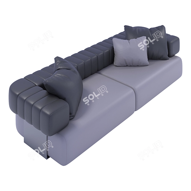 FENDI_CASA_TRUMAN_Sofa: Elegant Luxury in Every Detail 3D model image 2